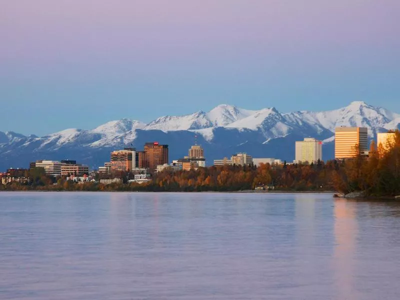 Anchorage, Alaska in the Fall