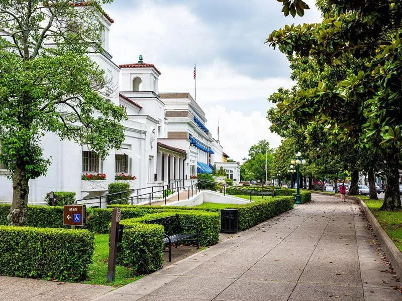 Bathhouse row in Hot Springs, Arkansas