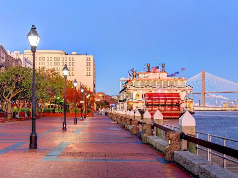 Savannah waterfront, Georgia