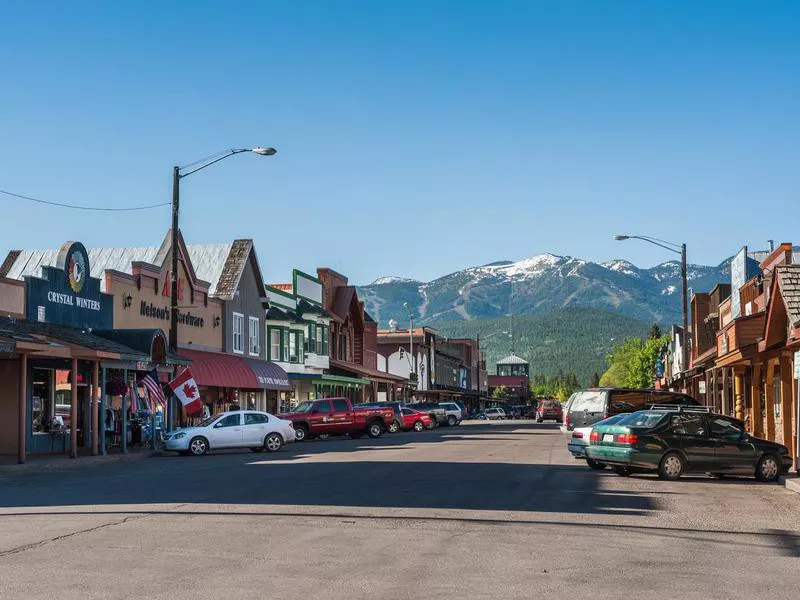 Whitefish Main Street in Montana
