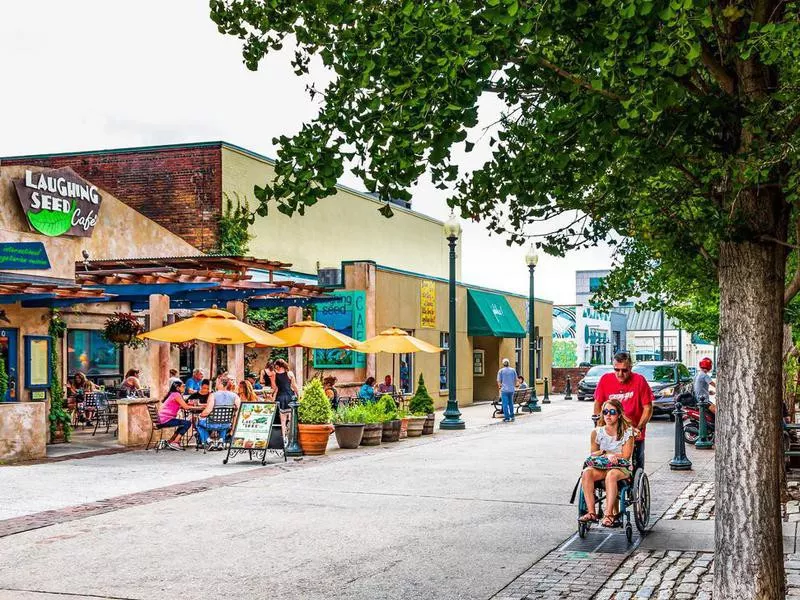 Wall Street in Asheville, North Carolina