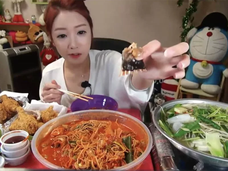 Korean mukbang jockey