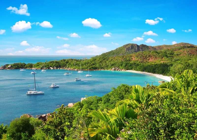 Anse Lazio beach on the island of Praslin in the Seychelles