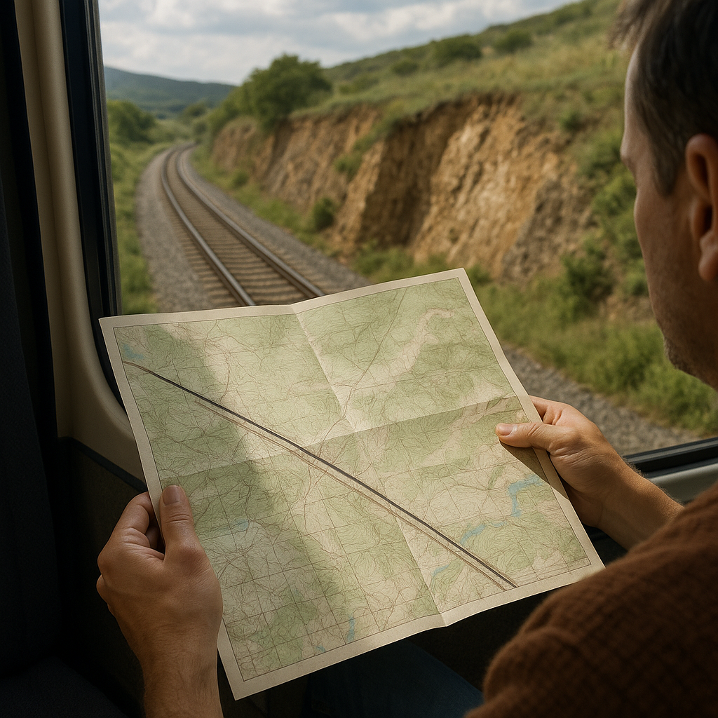 Reading the land scars: cuts, fills, and the straight lines that shouldn't exist