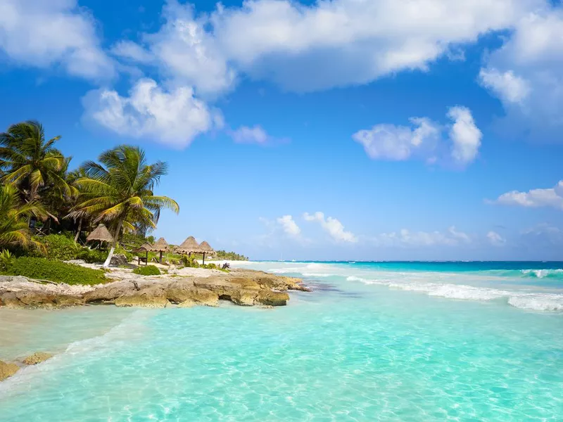 Tulum beach in Riviera Maya