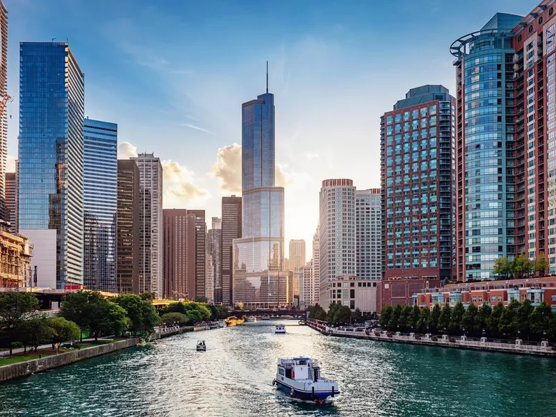 Chicago River Cityscape