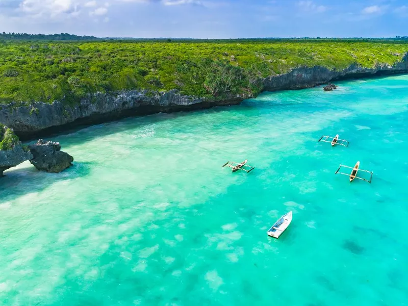 Traditional boats in Zanzibar, Tanzania