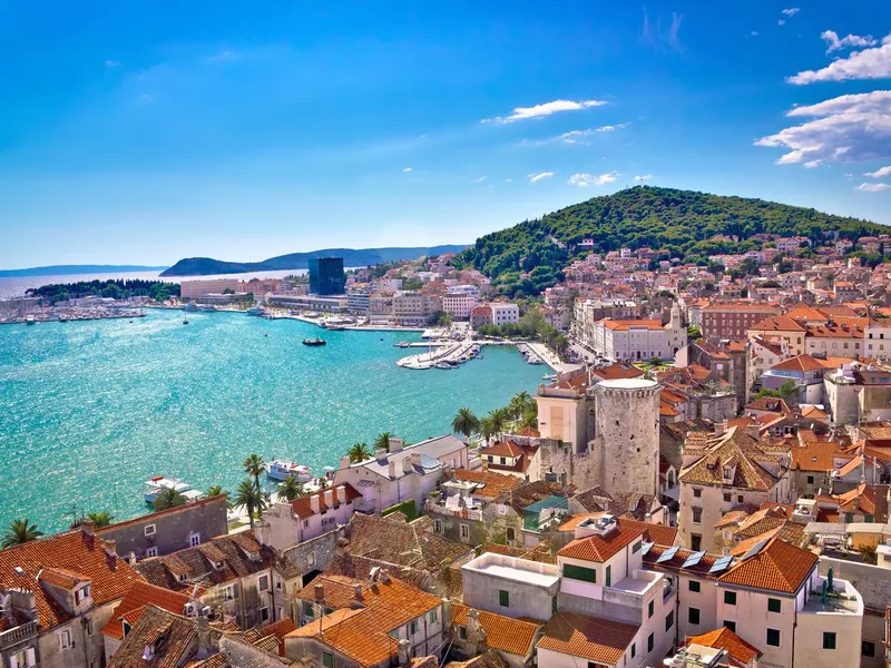 Aerial view of Split