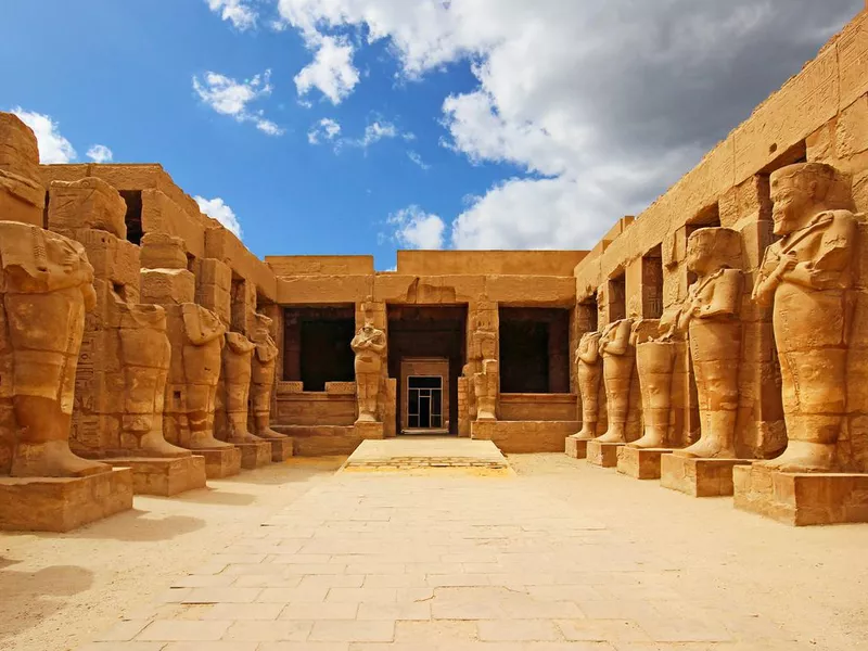 Ancient ruins of Karnak temple in Luxor, Egypt