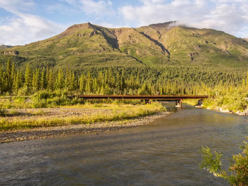 Nabesna Road bridge at Wrangell–St. Elias National Park and Preserve