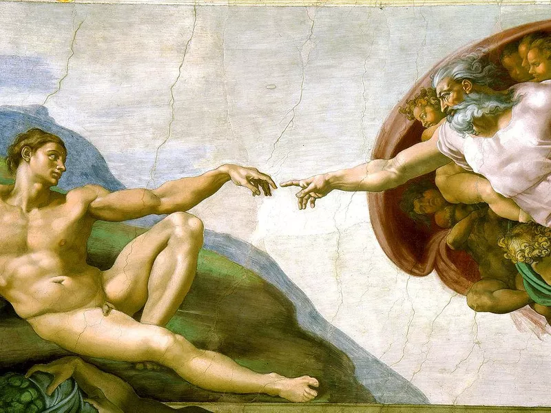 The Creation of Adam in the Sistine Chapel