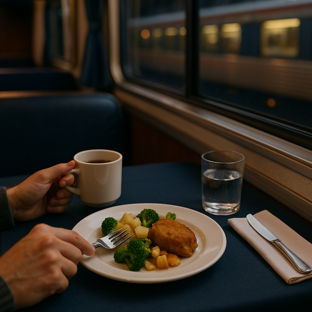 Real glass in the dining car changes the whole feel