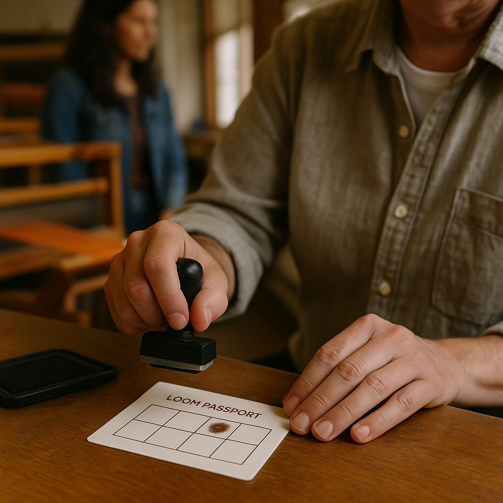 The stamped workshop card that changes who shows up