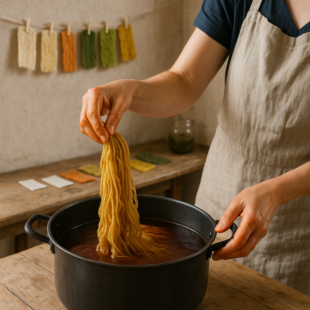 Start the week with a dye pot, not a finished product