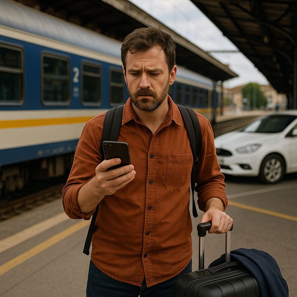 Choose routes that make the train do the work, not a car