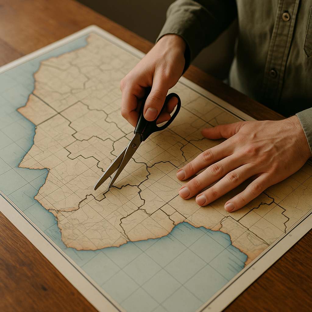 Mandate-era mosaics: the border that looks like it was cut with scissors