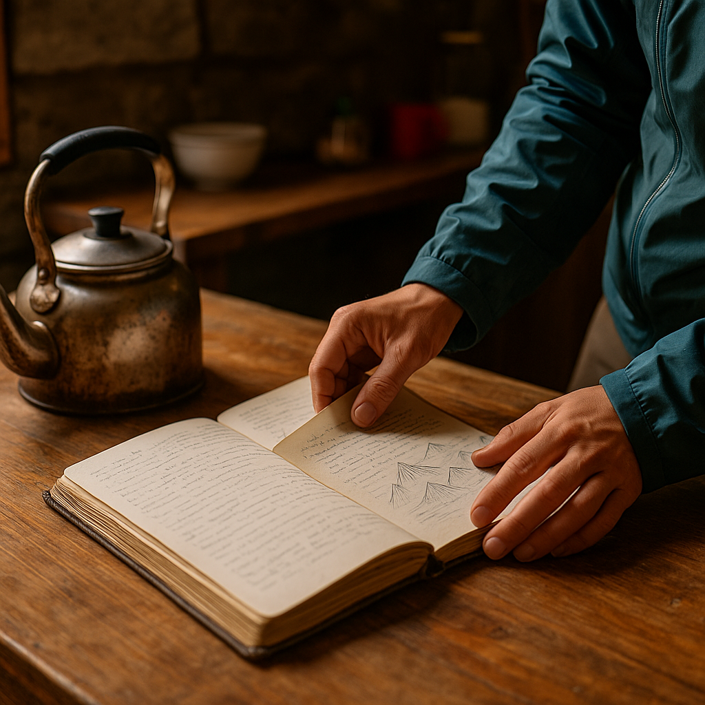 The guesthouse ledger tells you who's meeting whom