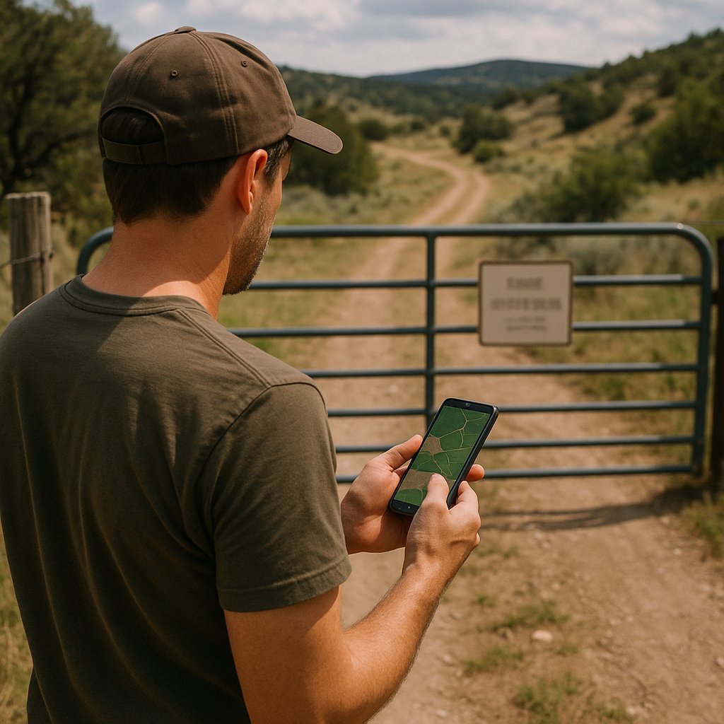 Use property lines and odd easements to find the gap